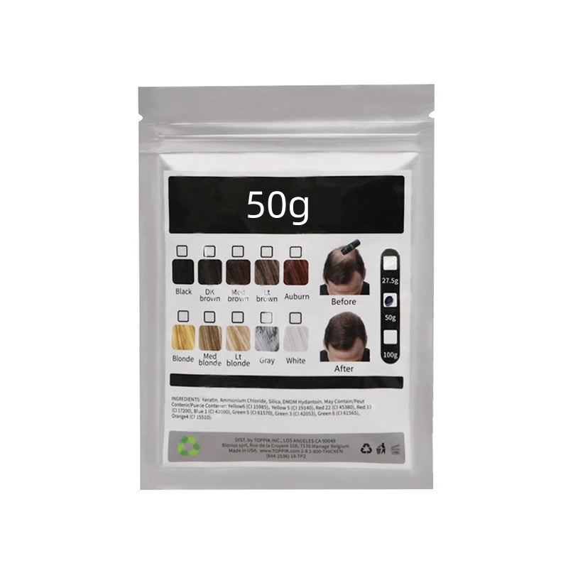 Hair Building Fiber Natural Keratin Styling Powder Loss Bald Fibre Pack Building Hairline Optimizer Dense Hair Growth Hair Fiber